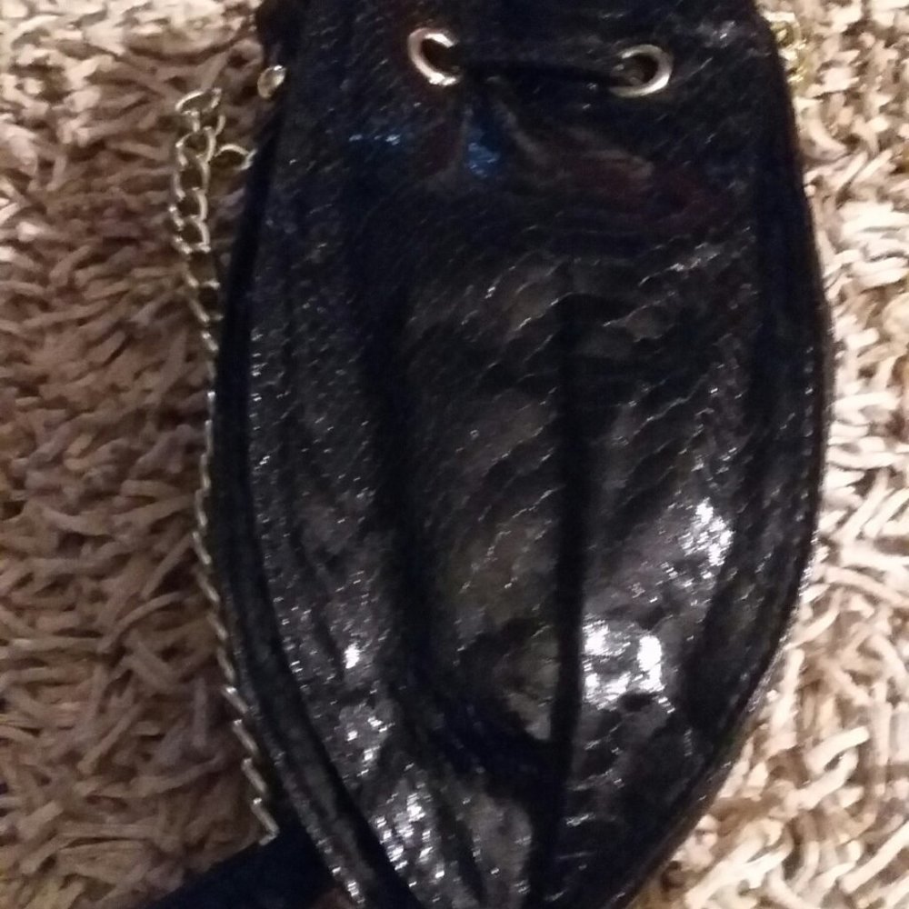 Cache' Black Small Drawstring Crossbody Purse - image 5